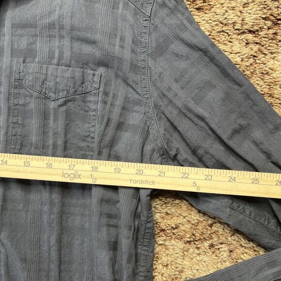 Rock and Republic Button Down Long Sleeve Black Shirt Men’s Size Extra Large XL - Picture 6 of 9